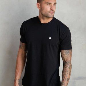 2- For-1 In The AM Short Sleeve Crew Neck Black & Green L